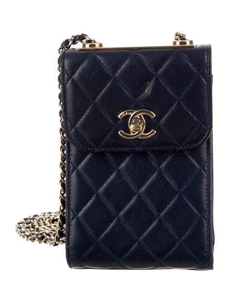 chanel phone holder crossbody